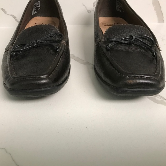 Clarks Soft Cushion Loafers Dark Brown US 6.5 - Picture 9 of 9